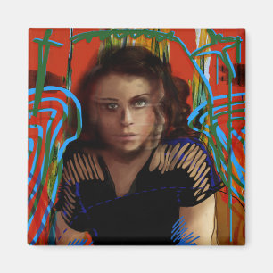 Imán Negro huérfano el Tatiana Maslany - collage del