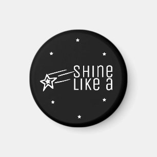 Imán negro inspirador de la tipografía