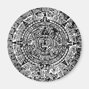 Imán Negro maya del calendario