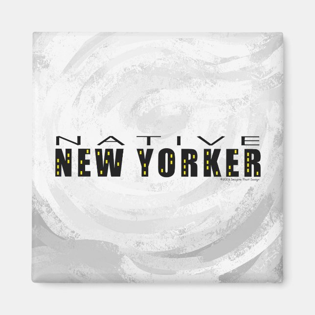 Imán Negro nativo neoyorquino (Frente)