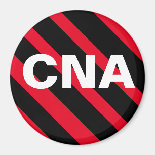 Imán negro/rojo CNA