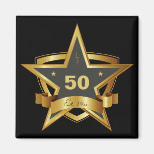 Imán Negro y 50.a estrella del cumpleaños del oro