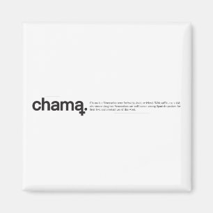 Imán negro y blanco de Chama