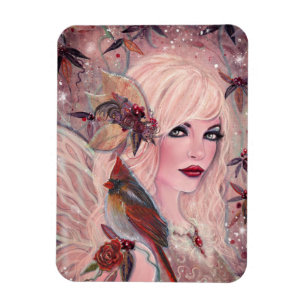 Imán Neira Fairy con el cardenal By Renee Lavoie