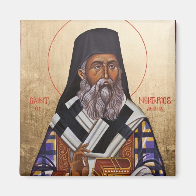 Imán Nektarios de Aegina (Frente)