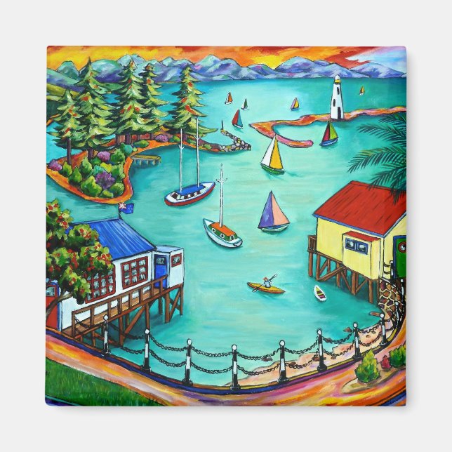 Imán Nelson Harbor Magnet (Frente)