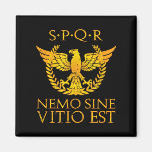 Imán Nemo Sine Vitio Est Spqr Seneca Quote Stoic