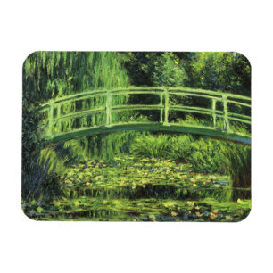 Imán Nenúfares blancos de Claude Monet, Arte Vintage