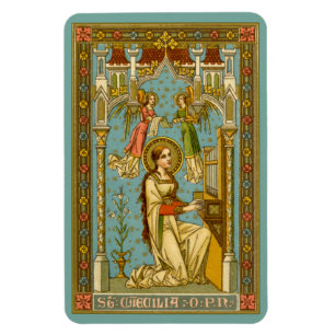 Imán NeoGótico St. Cecilia de Roma (BNG 02)
