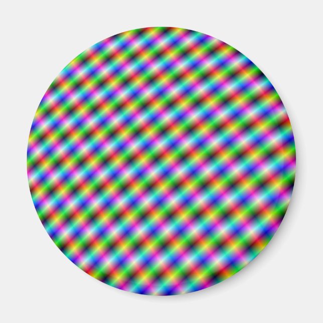 Imán Neon Crosshatch Magnet (Frente)