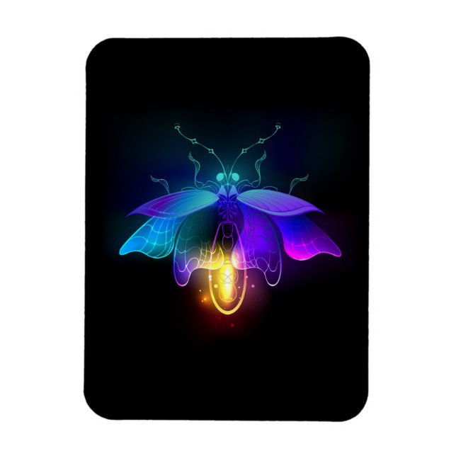 Imán Neon Firefly en negro (Vertical)