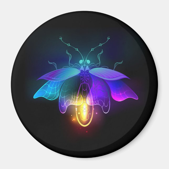 Imán Neon Firefly en negro (Frente)