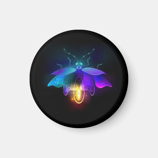 Imán Neon Firefly en negro (Frente)