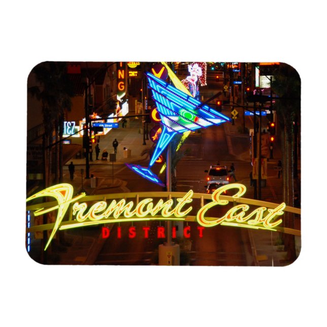 Imán Neon Martini Glass Magnet (Horizontal)