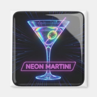 Imán Neon Martini Glow