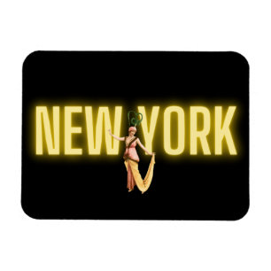 Imán Neon New York & Vintage Beauties Magnet