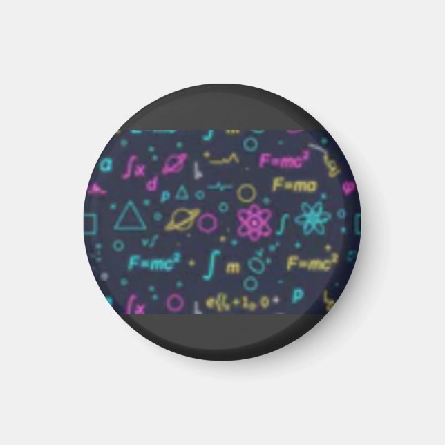 Imán Neon Science & Math Formulas Pattern T-Shirt | Phy (Frente)