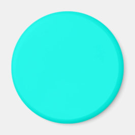 Imán Neón Turquesa Color Sólido | Clásico