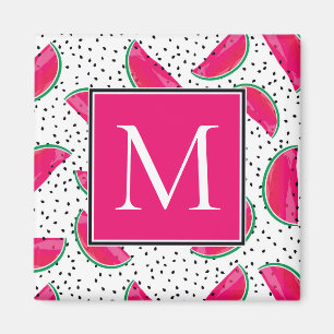 Imán Neon Watermelon on Seeds Pattern