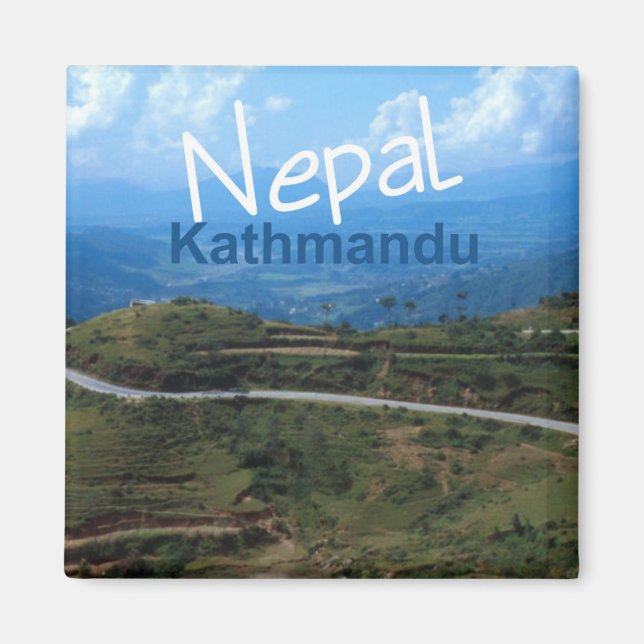 Imán Nepal Kathmandu Travel Souvenir Fridge Magnet (Frente)