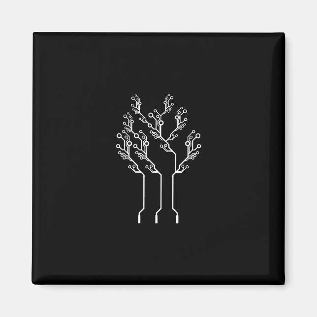 Imán Nerd de la Computadora de Ingeniería Eléctrica par (Frente)