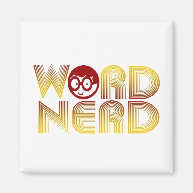 Imán Nerd de palabras (Frente)