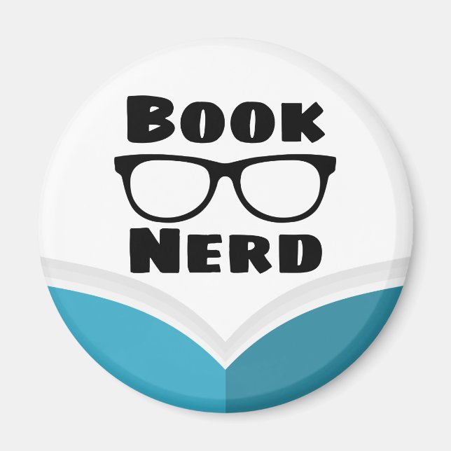 Imán Nerd del libro (Frente)