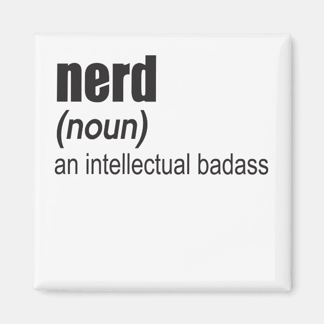 Imán Nerd (Noun) An Intellectual Badass (Frente)