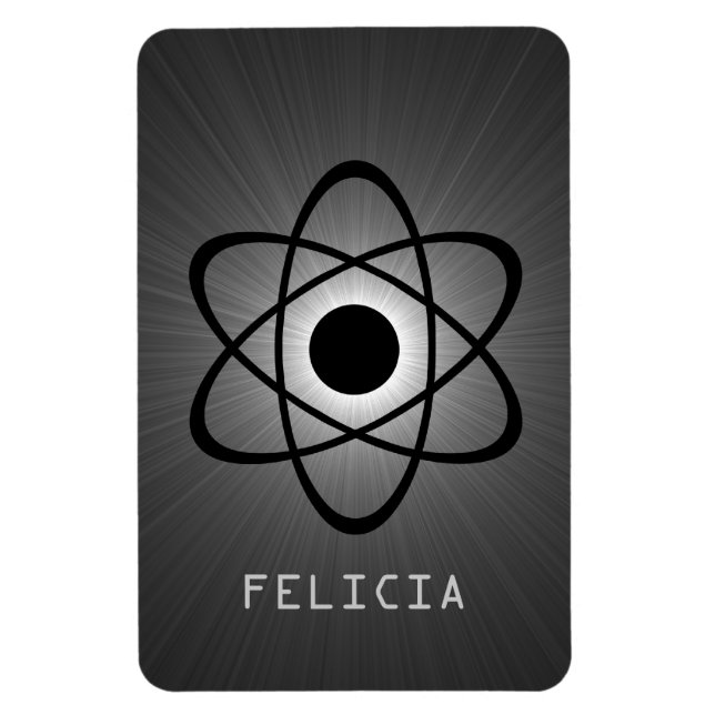 Imán Nerdy Atomic Premium Magnet, gris (Vertical)