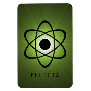 Imán Nerdy Atomic Premium Magnet, Verde