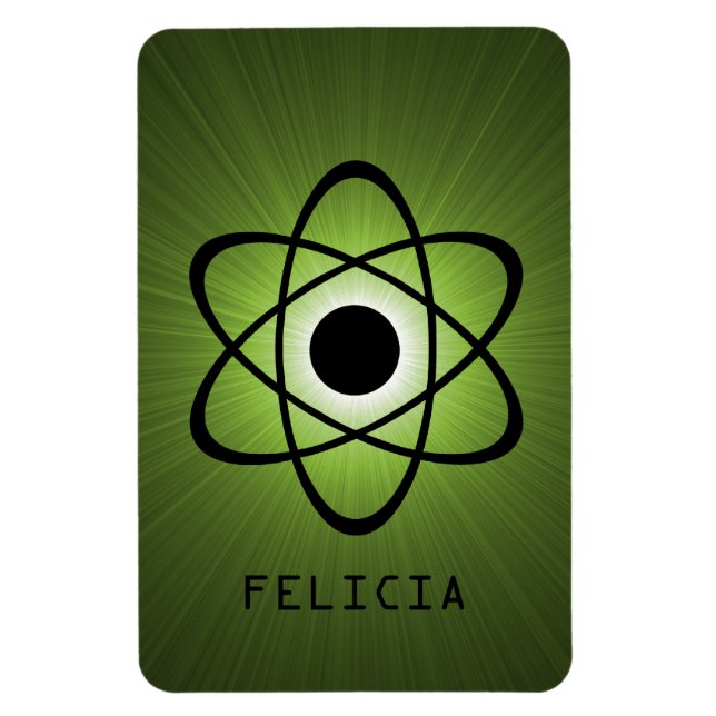 Imán Nerdy Atomic Premium Magnet, Verde (Vertical)