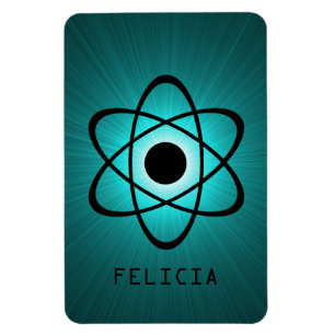 Imán Nerdy Atomic Premium Magnet, Verde azulado