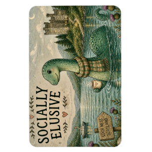 Imán Nessie esquiva socialmente críptido acogedor Loch