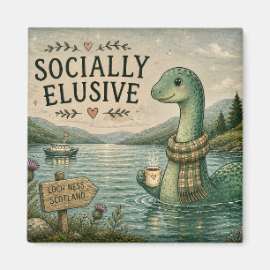 Imán Nessie esquiva socialmente criptozoológico Loch Ne