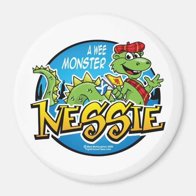 Imán Nessie: Un Monstruo Wee (Frente)