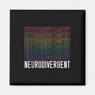 Imán Neurodivergencia Neurodiversidad Arcoiris Adhd Asd