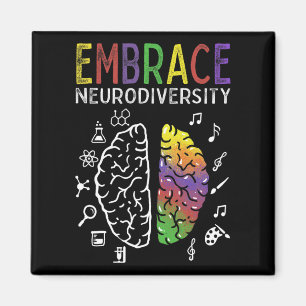 Imán Neurodiversidad Adoptar El Autismo Adhd Como Cereb
