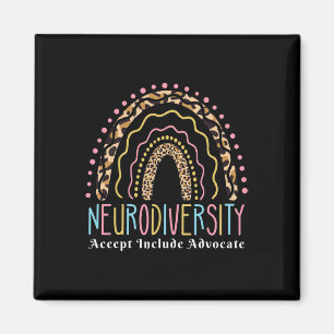 Imán Neurodiversidad Arcoiris aceptan el autismo de amo