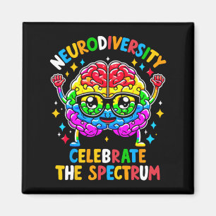 Imán Neurodiversidad Autismo cerebral Conciencia