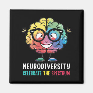 Imán Neurodiversidad Autismo cerebral Conciencia Asd Ad