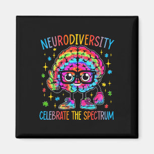 Imán Neurodiversidad Autismo cerebral Conciencia Asd Ad