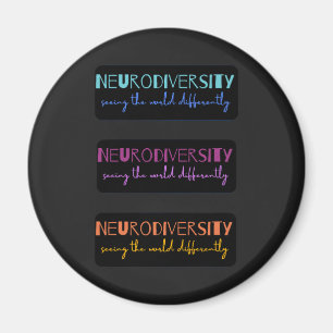 Imán Neurodiversidad colorida