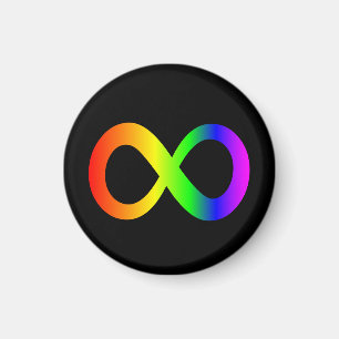 Imán Neurodiversidad Iris Infinito Símbolo de autismo