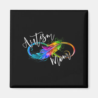Imán Neurodiversity Symbol Rainbow Infinity Autism Mom 