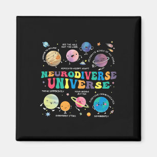Imán Neurodiverso planeta espacial universal autismo au