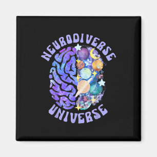 Imán Neurodiverso Universo Neurodiversidad Cerebro Adhd