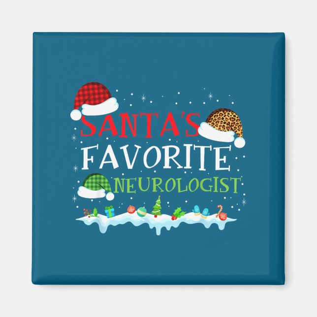 Imán Neurologist Favorite Santa s Fun (Frente)