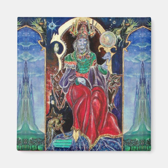 Imán NEUROMANCER, rojo azul (Frente)