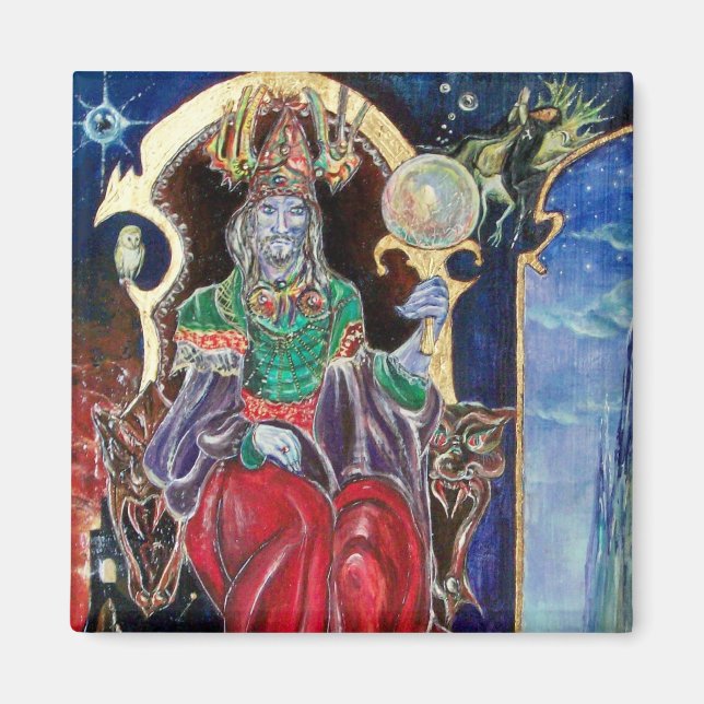 Imán NEUROMANCER, rojo azul (Frente)