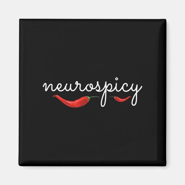 Imán Neurospicante Neurodiversidad Neurotípica Autismo  (Frente)